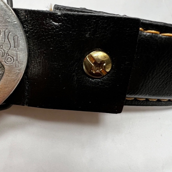 Vintage Buckingham Pewter Belt Buckle Australian Made 1991 Oval Machinery Newman - Picture 5 of 5